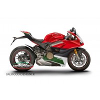 Carbonvani - Ducati Panigale V4 / S / Speciale "TRICOLORE" Design Carbon Fiber Full Fairing Kit - ROAD VERSION (8 pieces) Carbonvani - Ducati Panigale V4 / S / Speciale "TRICOLORE" Design Carbon Fiber Full Fairing Kit - ROAD VERSION (8 pieces)